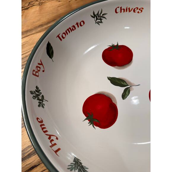 Crate & Barrel, Pomodori Collection Pasta Bowl, 13” x 2.75" - Picture 4 of 8